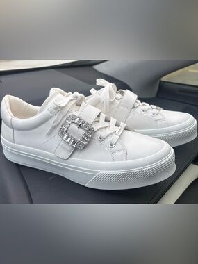 J/Slides Sneakers with Crystal Buckle